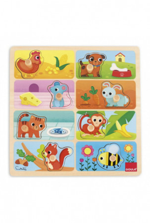 Vaikiška medinė puzlė Goula...