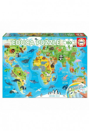 Dėlionė Educa Animals Map...