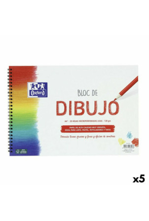 Piešimo bloknotas Oxford Balta A4+ 20 Paklodės (5 vnt.)