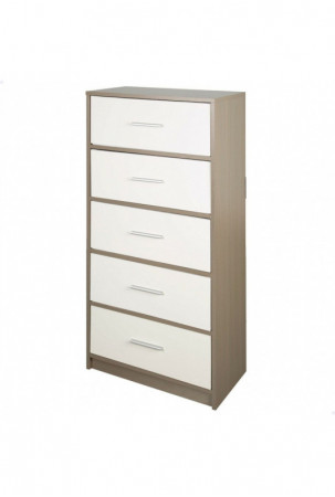 Komoda Max Home Balta Pilka...