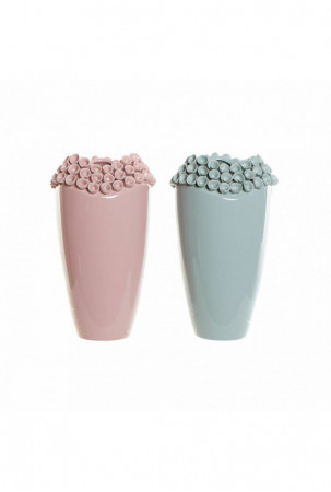 Vaza DKD Home Decor Rožinė...