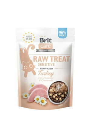 Snack for Cats Brit Care Raw Treat Sensitive Turkija 40 g