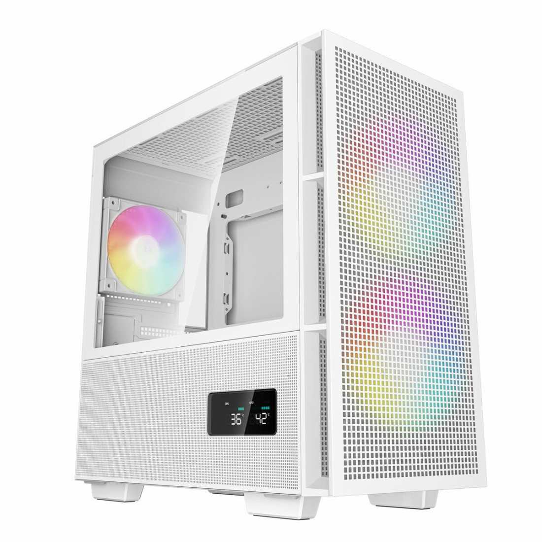 ATX pusiau bokšto tipo korpusas DEEPCOOL CH360 Balta