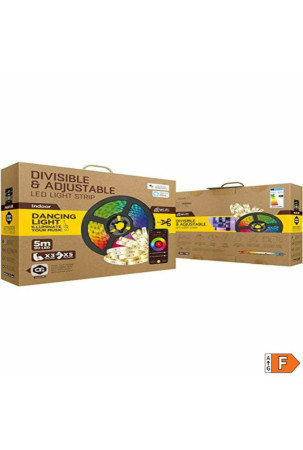 LED juostos Muvit MIOLST002 Juoda Spalvotas Auksinis F 5 m LED juostos Muvit MIOLST002 Juoda Spalvotas Auksinis F 5 m