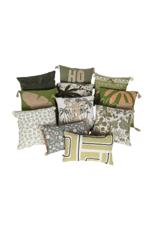 Pagalvėlė Home ESPRIT Žalia Boho 45 x 5 x 45 cm