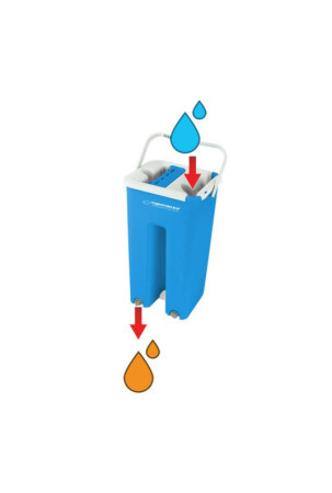 Mop with Bucket Esperanza EHS004 Mėlyna Balta Mikro audinys