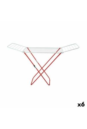 Sulenkiama skalbinių džiovyklė Supernet Balta Raudona 127 x 50 x 2 cm (6 vnt.)