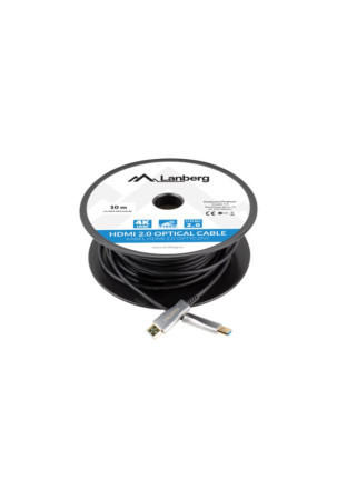HDMI kabelis Lanberg CA-HDMI-20FB-0100-BK Juoda 10 m