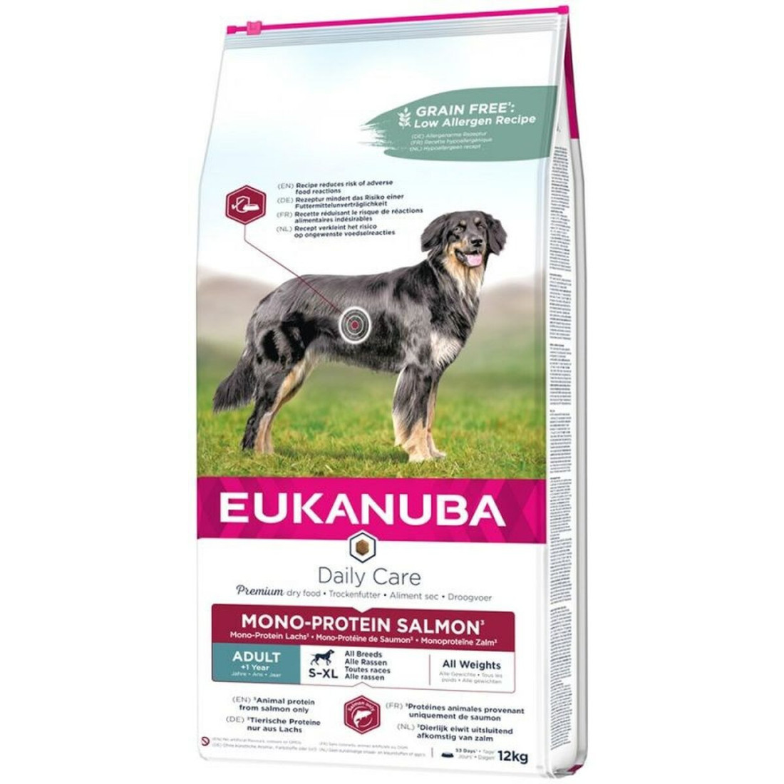 Pašarai Eukanuba Daily Care Suaugęs Lašišos raudonumo spalva 12 kg
