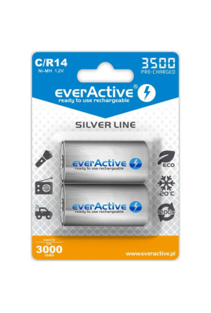 Baterijos EverActive R14/C 1,2 V