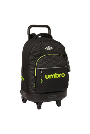 Mokyklinė kuprinė su ratukais Umbro Lima Juoda 33 X 45 X 22 cm