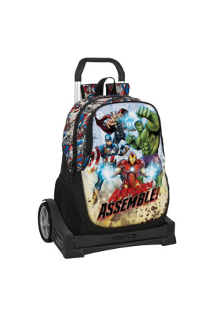 Mokyklinė kuprinė su ratukais The Avengers Forever Spalvotas 32 x 44 x 16 cm