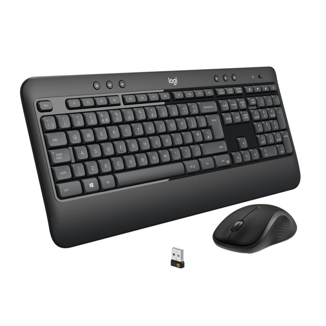 Klaviatūra ir pelė Logitech 920-008685 Juoda Qwerty US