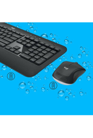 Klaviatūra ir pelė Logitech 920-008685 Juoda Qwerty US