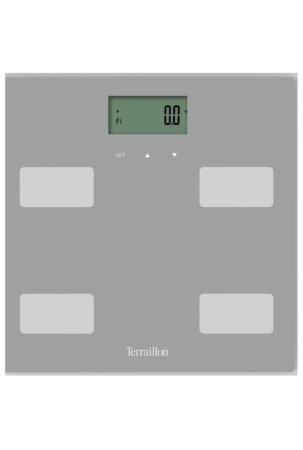 Skaitmeninės vonios kambario svarstyklės Terraillon Regular Fit Pilka 160 kg