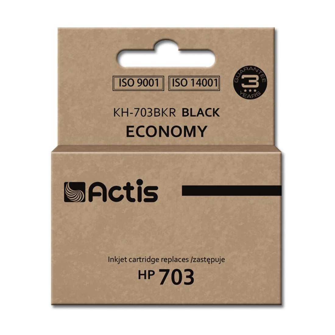 Originali rašalo kasetė Actis KH-703BKR Juoda