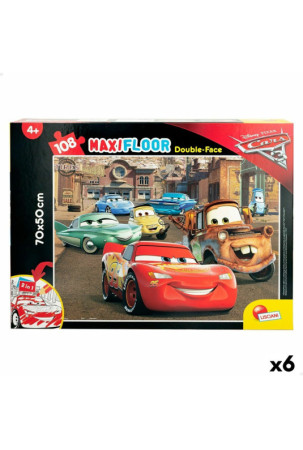 Vaikiška puzlė Cars Dvipusis 108 Dalys 70 x 1,5 x 50 cm (6 vnt.)