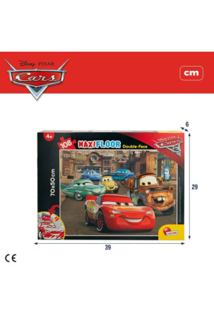 Vaikiška puzlė Cars Dvipusis 108 Dalys 70 x 1,5 x 50 cm (6 vnt.) Vaikiška puzlė Cars Dvipusis 108 Dalys 70 x 1,5 x 50 cm (6 vnt.)