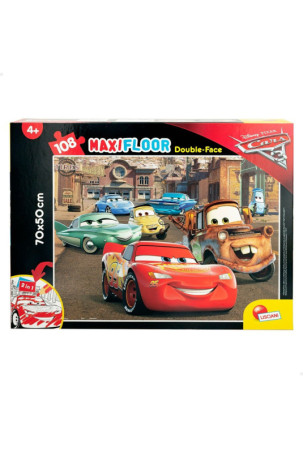 Vaikiška puzlė Cars Dvipusis 108 Dalys 70 x 1,5 x 50 cm (6 vnt.) Vaikiška puzlė Cars Dvipusis 108 Dalys 70 x 1,5 x 50 cm (6 vnt.)