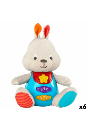 Pliušinis žaislas, leidžiantis garsus Winfun Triušis 17 x 17,5 x 10 cm (6 vnt.)