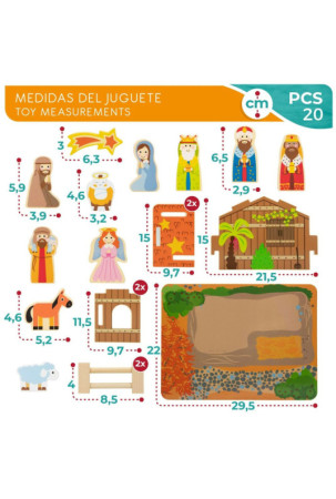 Kalėdų prakartėlės scena Woomax 20 Dalys 29,5 x 16,5 x 22 cm (6 vnt.) Kalėdų prakartėlės scena Woomax 20 Dalys 29,5 x 16,5 x 22 cm (6 vnt.)