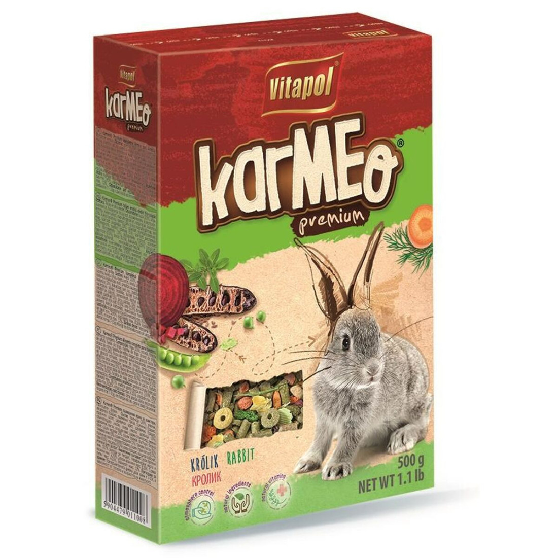 Pašarai Vitapol Karmeo Premium Triušis 500 ml 500 g