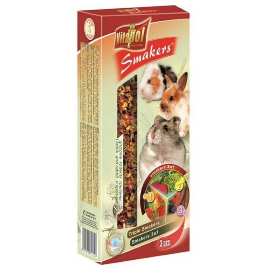 Pašarai Vitapol Smakers Maži gyvūnai 135 g