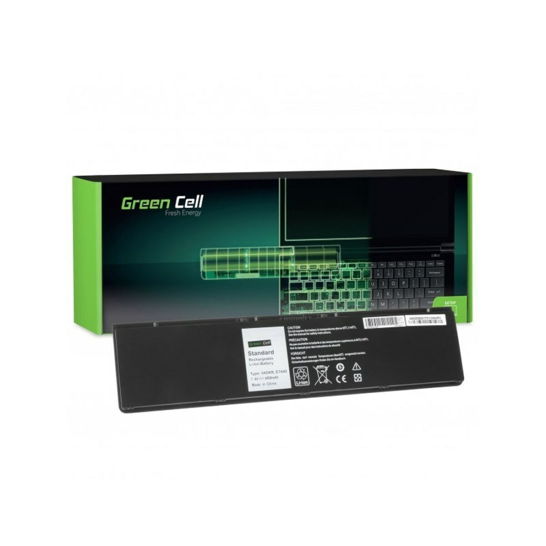 Nešiojamo kompiuterio baterija Green Cell DE93 Juoda 4500 mAh