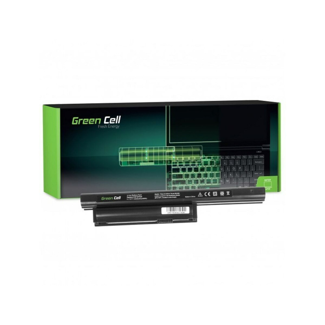 Nešiojamo kompiuterio baterija Green Cell SY08 Juoda