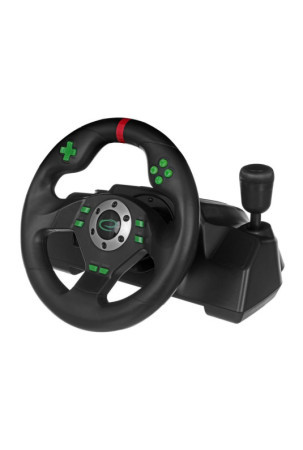 Lenktynių vairas Esperanza EGW101 Pedalai Juoda Žalia PlayStation 3