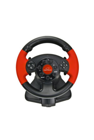 Lenktynių vairas Esperanza EG103 Pedalai Juoda Raudona PC PlayStation 3 PlayStation 2