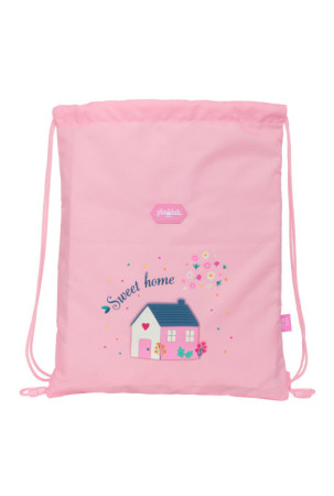 Kuprinė su virvutėmis Glow Lab Sweet home Rožinė 26 x 34 x 1 cm