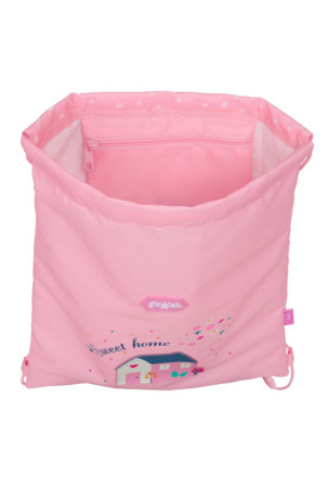Kuprinė su virvutėmis Glow Lab Sweet home Rožinė 26 x 34 x 1 cm