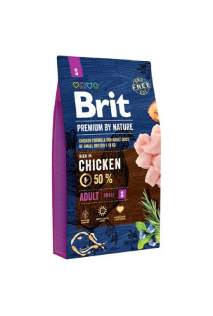 Pašarai Brit Premium By Nature Adult Suaugęs Obuolys Višta Kukurūzai 8 kg