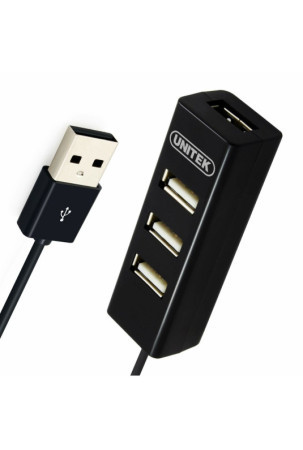3 lizdų USB šakotuvas Unitek Y-2140 Juoda