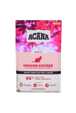 Kačių maistas Acana Indoor Entrée Suaugęs Višta Turkija Žuvis Triušis 4,5 Kg