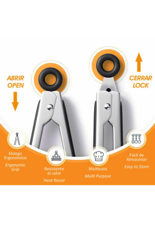 Virtuvinės žnyplės Privilege Nerūdijantis plienas Plienas 31 x 4 x 4 cm (24 vnt.) Virtuvinės žnyplės Privilege Nerūdijantis plienas Plienas 31 x 4 x 4 cm (24 vnt.)