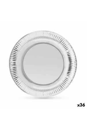 Plokštelių rinkinys Algon Sidabras Vienkartinis Kartonas 23 x 23 x 1,5 cm (36 Vienetai)