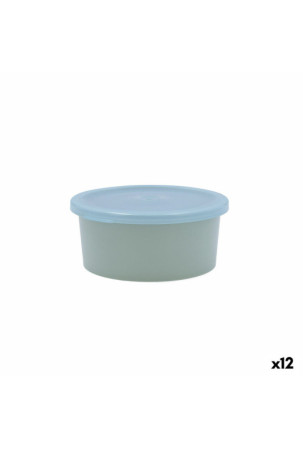 Apvali pietų dėžutė su dangteliu Quid Inspira 470 ml Mėlyna Plastmasinis (12 vnt.)