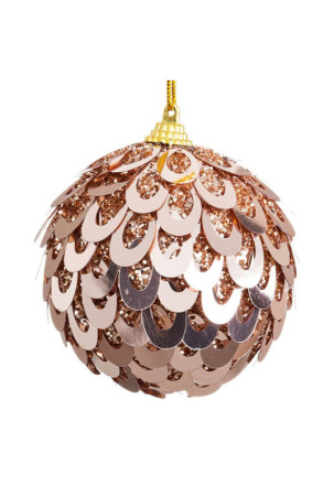 Eglutės rutuliukai Bronzinis Plastmasinis Polyfoam 10 x 10 x 10 cm (3 vnt.)