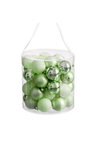 Eglutės rutuliukai Žalia 5 x 5 x 5 cm (40 vnt.)