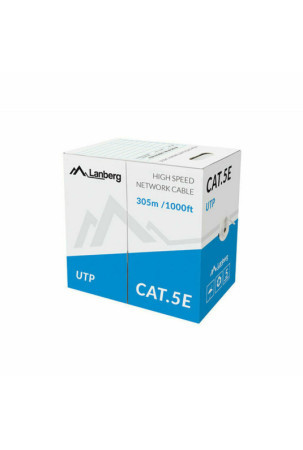 UTP 5e kategorijos kietas tinklo laidas Lanberg LCU5-10CC-0305-G 305 m