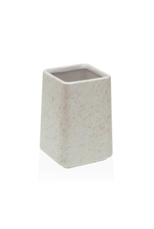 Dantų šepetėlio laikiklis Versa Balta Keramikinis Plastmasinis 7 x 10 x 7 cm