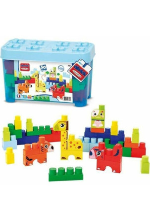 Statybos rinkinys Ecoiffier Barrel Animals 50 Dalys