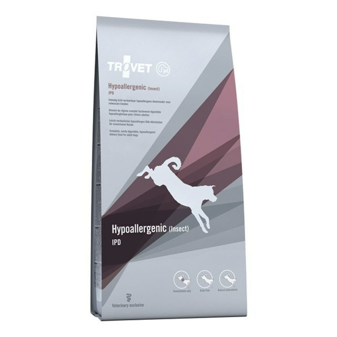 Pašarai Trovet Hypoallergenic IPD with insect 10 kg Suaugęs