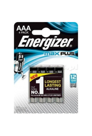 Baterijos Energizer Max Plus AAA 1,5 V (4 vnt.)