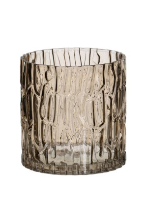 Vaza Ruda Stiklas 14 x 14 x 14 cm