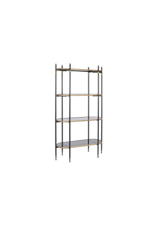 Lentyna DKD Home Decor Juoda Auksinis Metalinis Stiklas 103 x 42 x 180 cm (1)