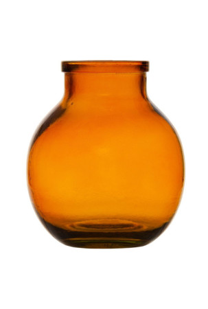 Vaza Gintaras perdirbtas stiklas 21 x 21 x 25 cm