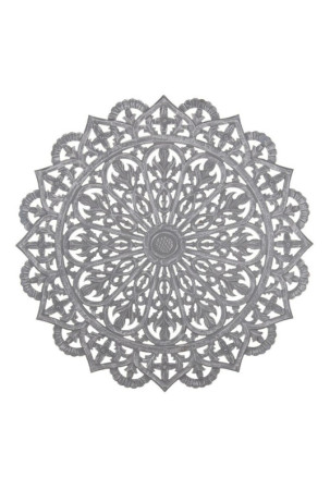 Sienų dekoracija Pilka Medžio Medžio MDF 90 x 1 x 90 cm